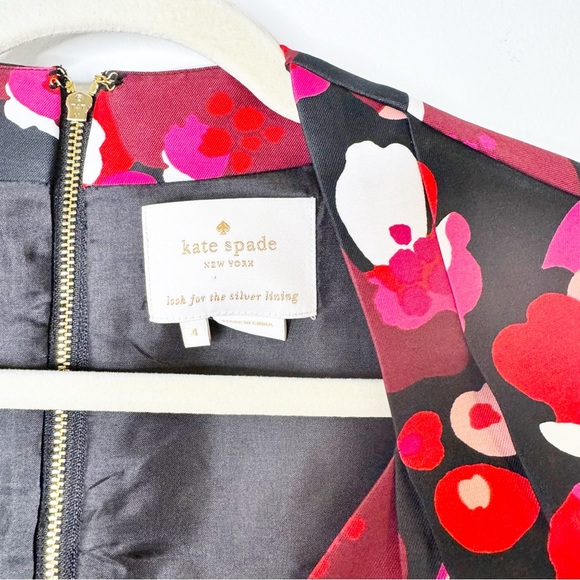 Kate Spade Falling Florals Fit and Flare Dress Size 4 - Picture 6 of 6